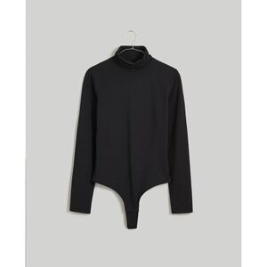 NWT Madewell Sz S Turtleneck Body Thong in Black $55
